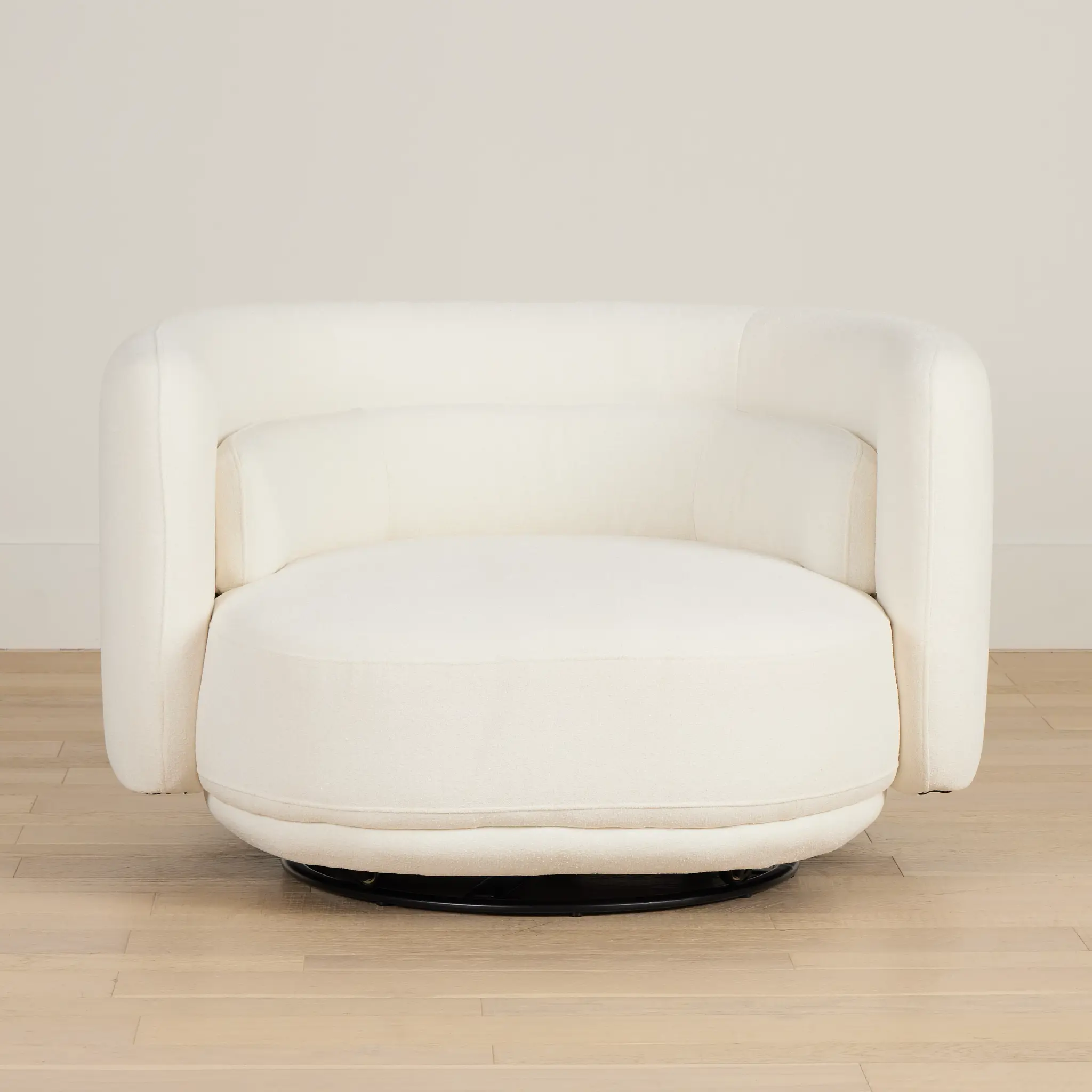 Presley White Fabric Swivel Chair Presley White Fabric Swivel Chair