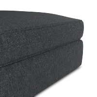 Siesta Elevation Gray Fabric Ottoman
