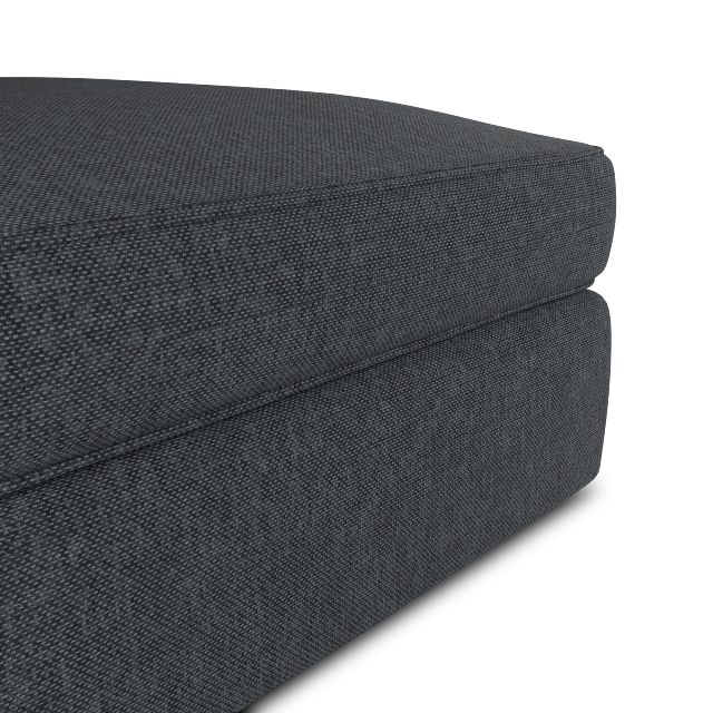 Siesta Elevation Gray Fabric Ottoman