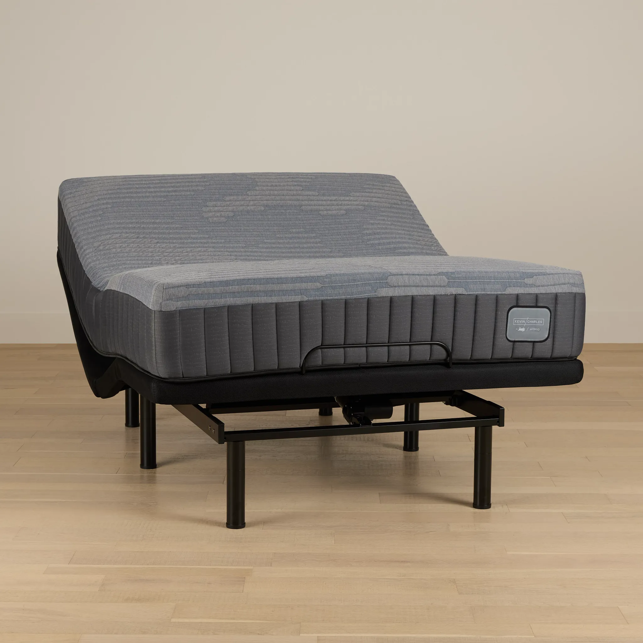 Kevin Charles By Sealy Hybrid Medium Plus Adjustable Mattress Set