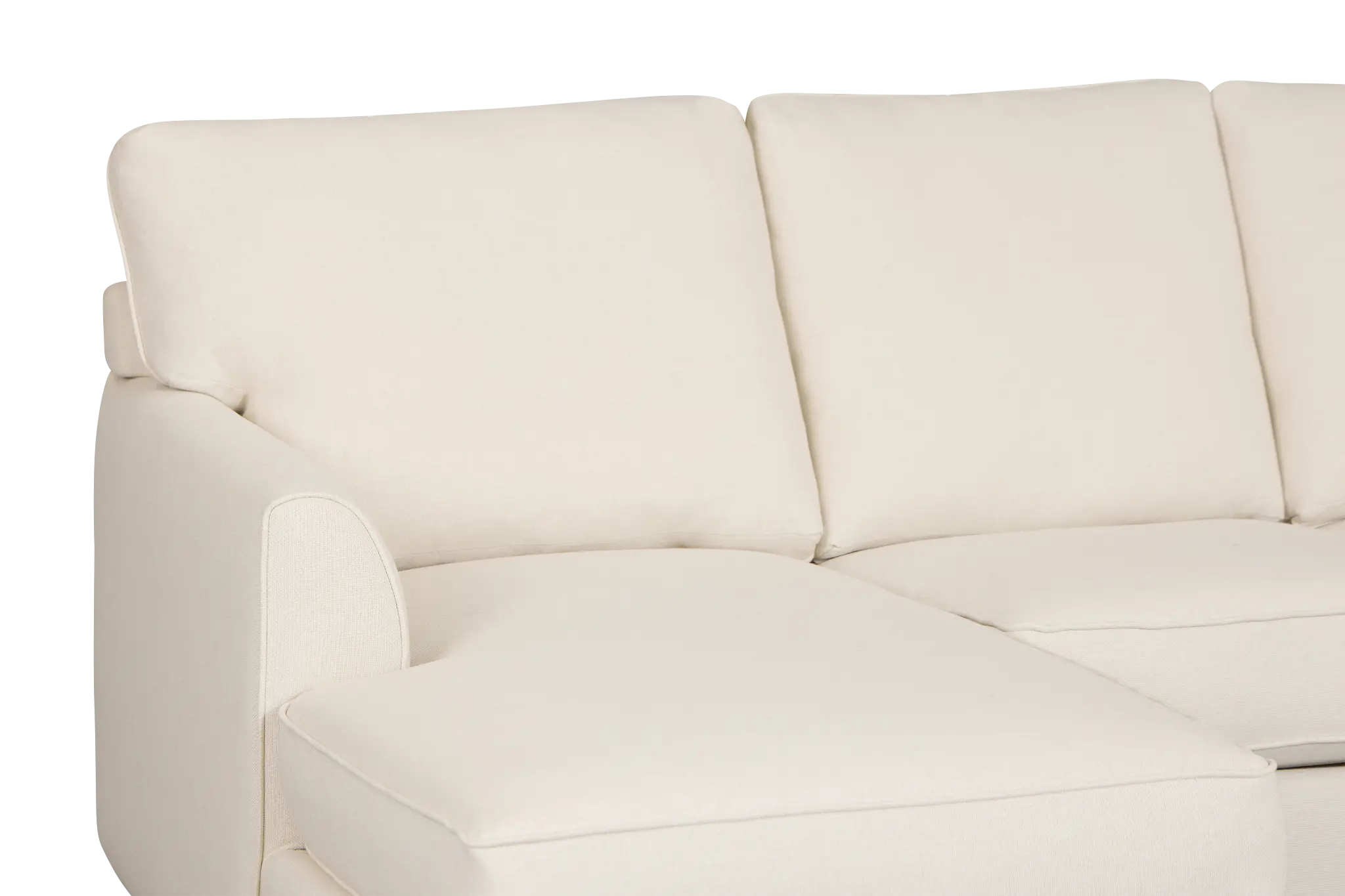 Tate Light Beige Fabric Small Left Chaise Sectional Tate Light Beige Fabric Small Left Chaise Sectional