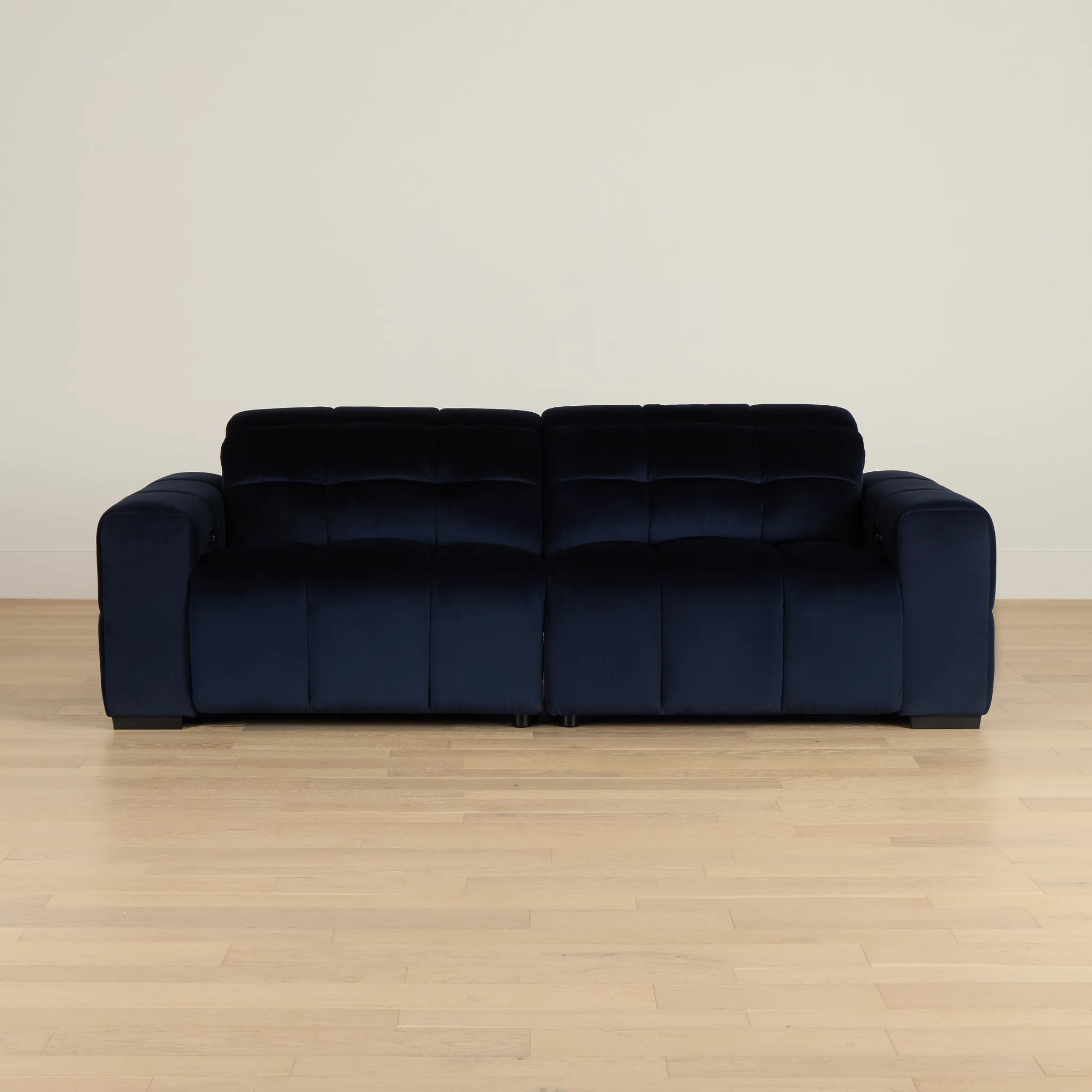 Gemma Navy Velvet Power Reclining Sofa