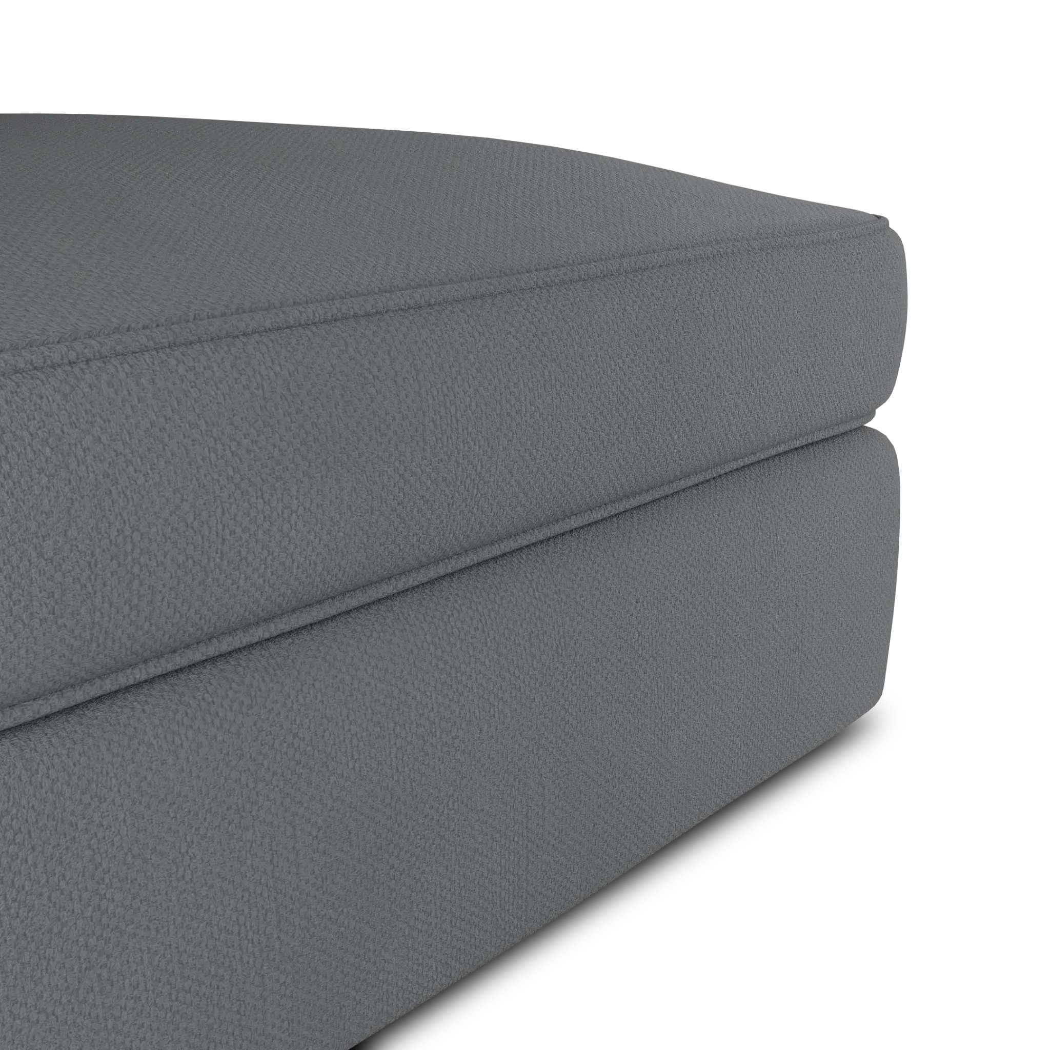 Siesta Revenue Gray Fabric Ottoman Siesta Revenue Gray Fabric Ottoman