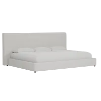 Grayton Maguire Ivory 54" Upholstered Platform Bed