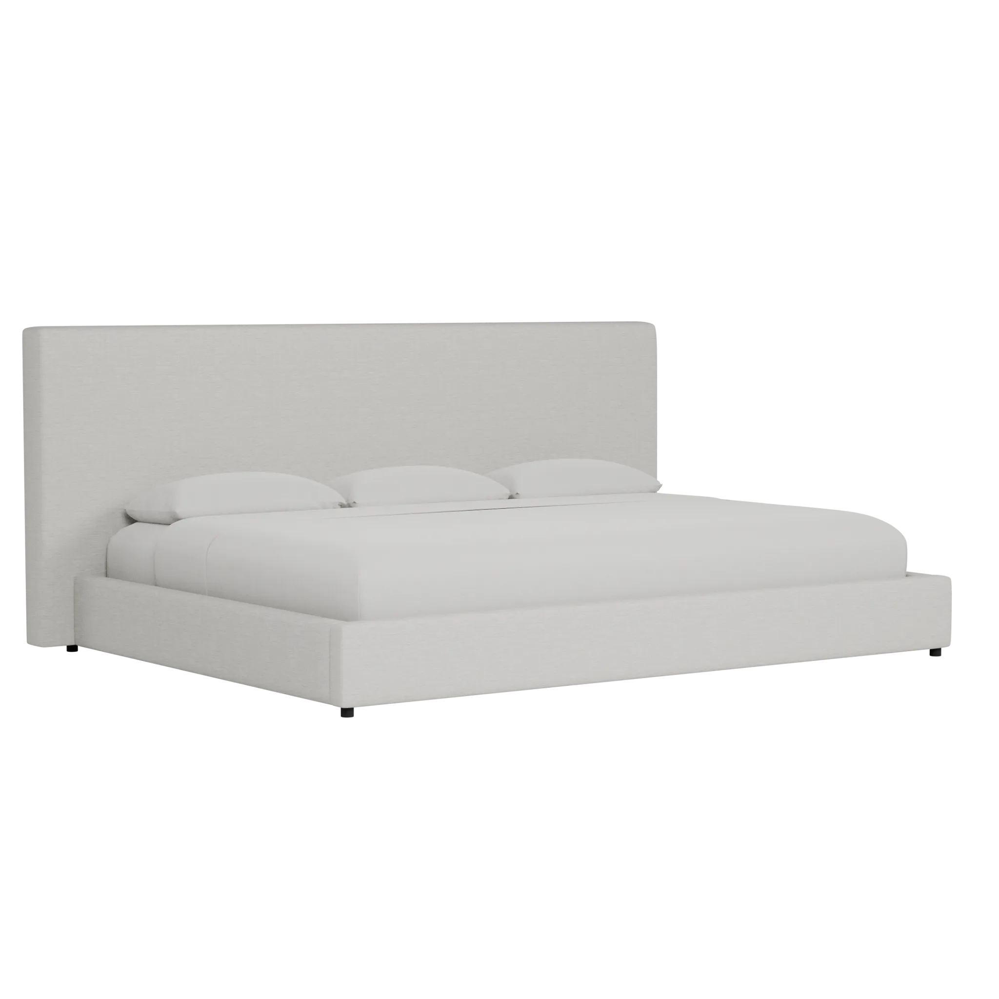 Grayton Maguire Ivory 54" Upholstered Platform Bed