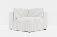 Destin Sea Lane Light Gray Fabric Corner Chair