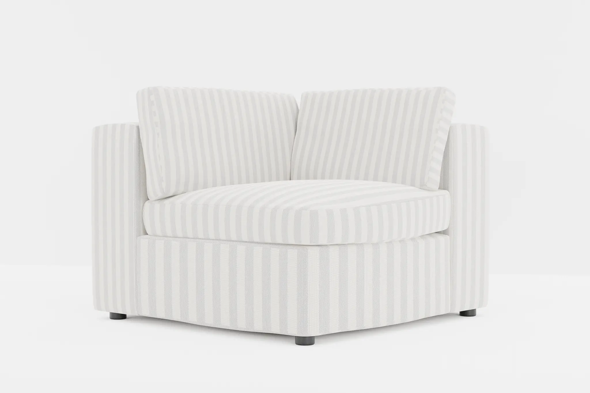 Destin Sea Lane Light Gray Fabric Corner Chair Destin Sea Lane Light Gray Fabric Corner Chair