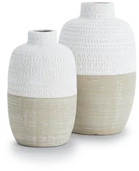 Leif Beige Large Vase