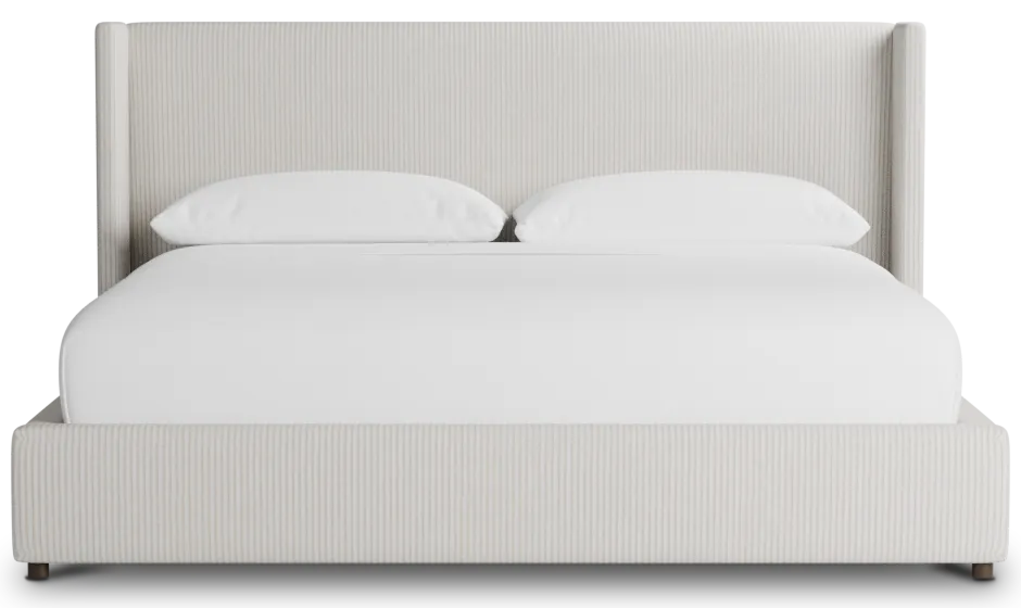 Captiva Lucy Light Beige 48" Upholstered Shelter Bed