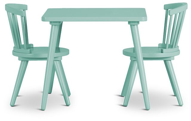 Windsor Light Blue Table & 2 Chairs (1)