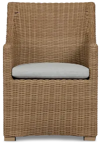 Montecito Light Tone Cushioned Arm Chair