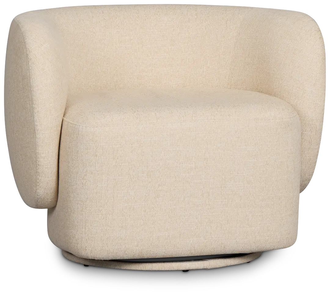 Cleo Beige Fabric Swivel Accent Chair Cleo Beige Fabric Swivel Accent Chair