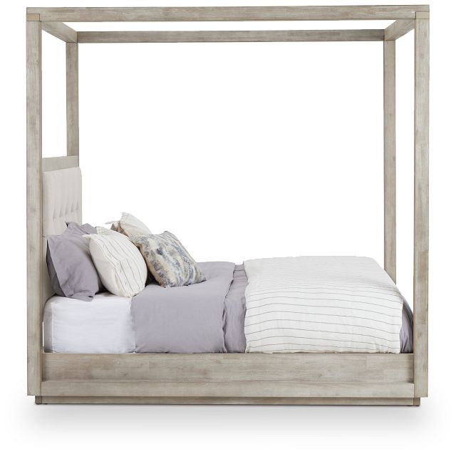 Madden Light Tone Uph Canopy Bed