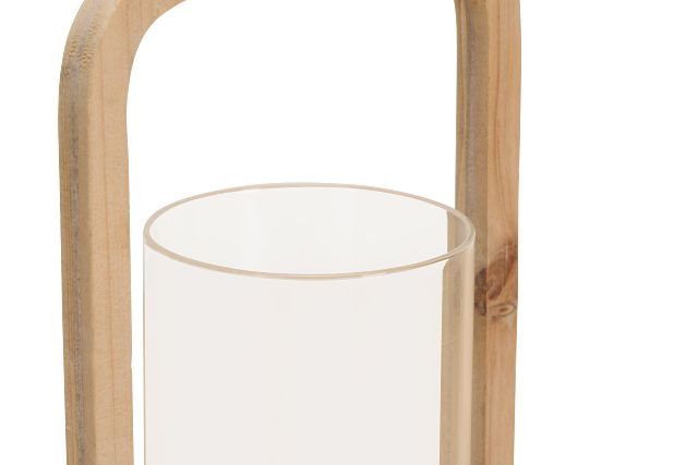 Lenora Beige Small Candle Holder