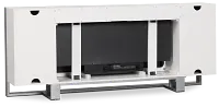 Stanley White 72" Tv Stand With Fireplace Insert