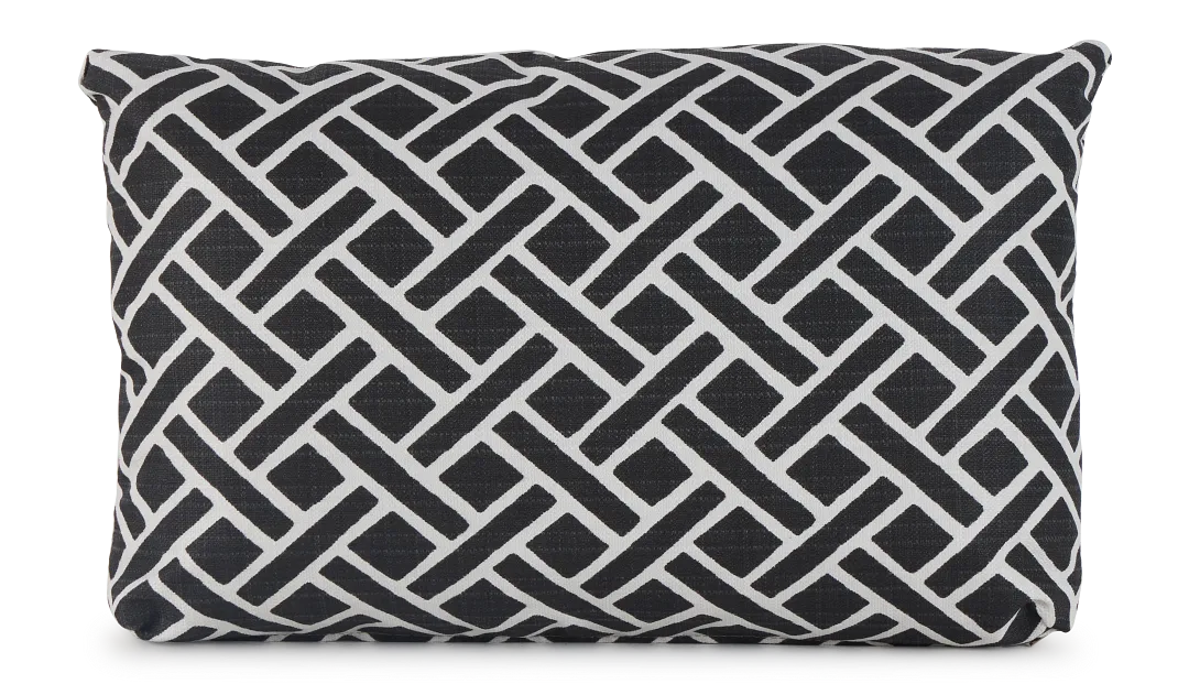 Eastwood Black Lumbar Indoor/outdoor Accent Pillow