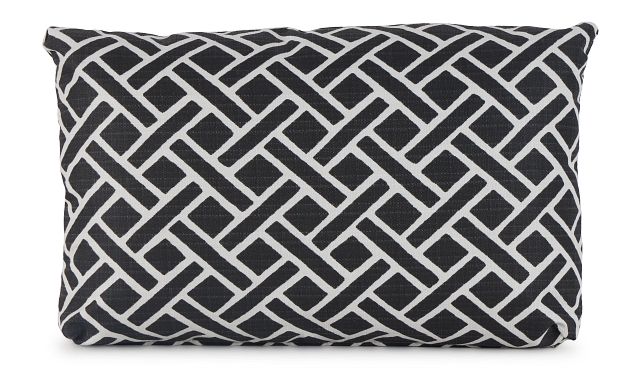 Eastwood Black Lumbar Indoor/outdoor Accent Pillow