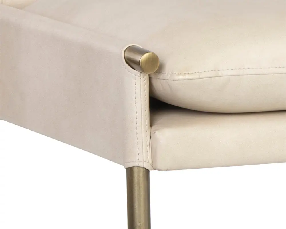 Monroe Light Beige Upholstered Bench Monroe Light Beige Upholstered Bench