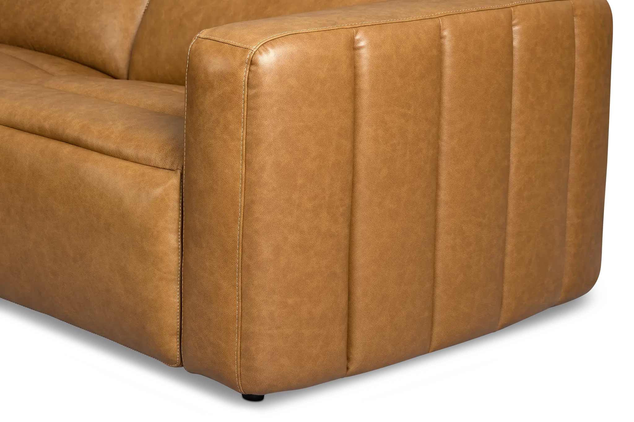 Jace Medium Brown Lthr/vinyl Small Dual Power Left Chaise Sectional Jace Medium Brown Lthr/vinyl Small Dual Power Left Chaise Sectional