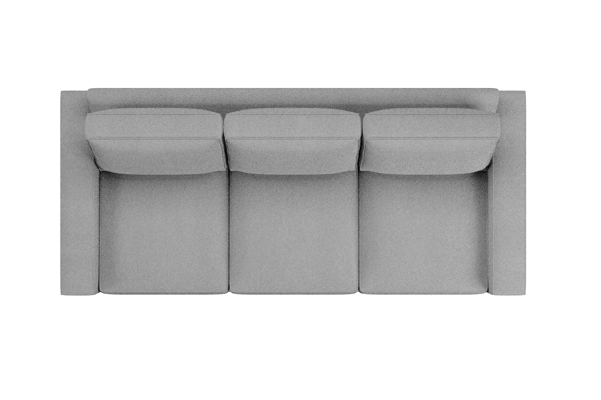 Edgewater Delray Light Gray 96" Sofa W/ 3 Cushions