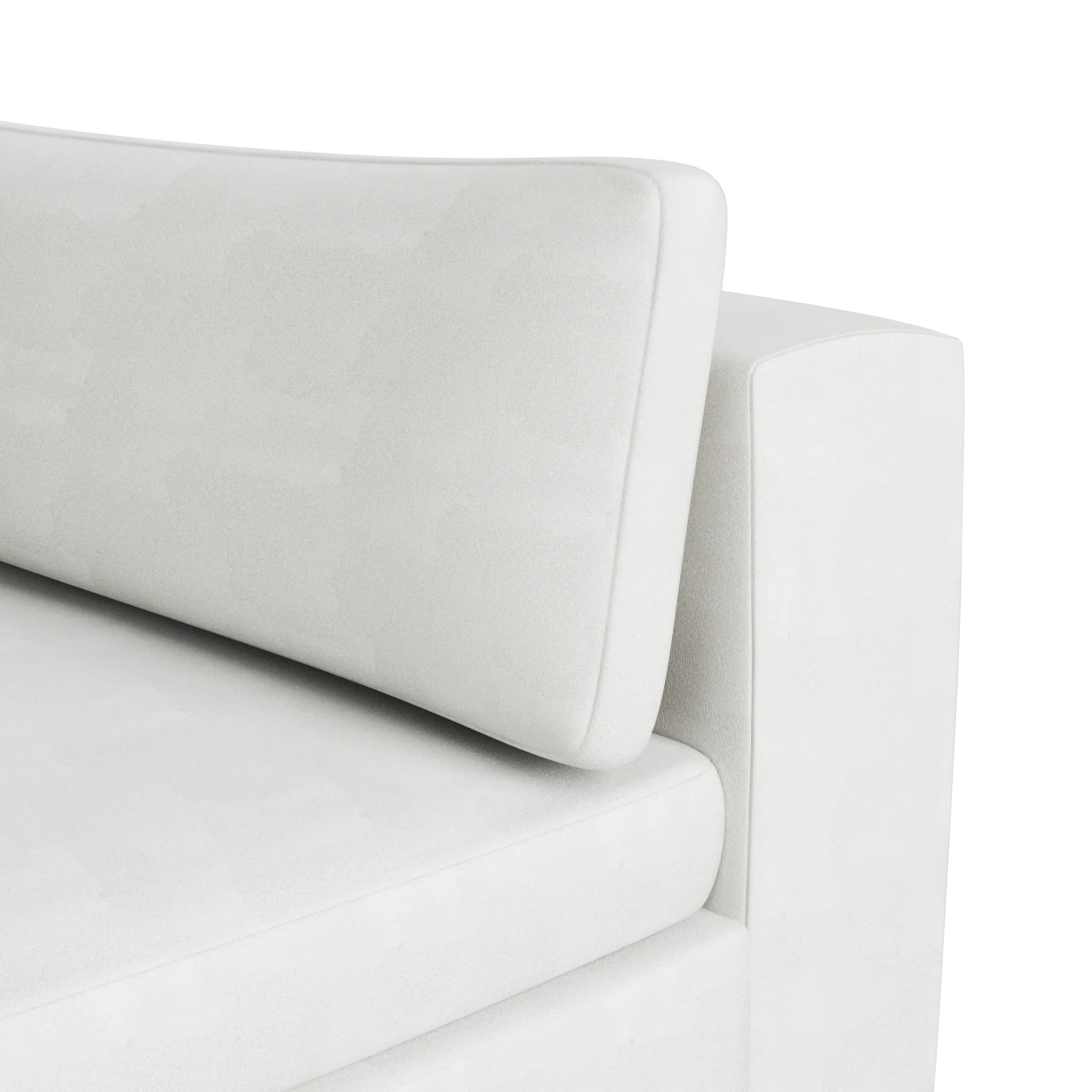 Destin Sutton White Fabric 8-piece Pit Sectional