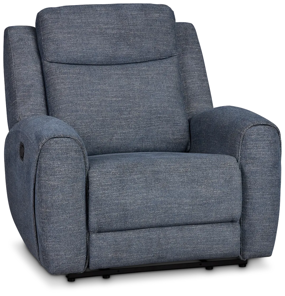 Walker Blue Fabric Recliner