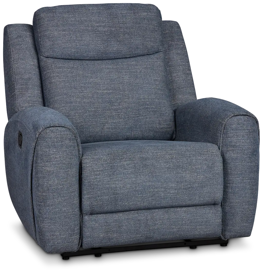 Walker Blue Fabric Recliner Walker Blue Fabric Recliner