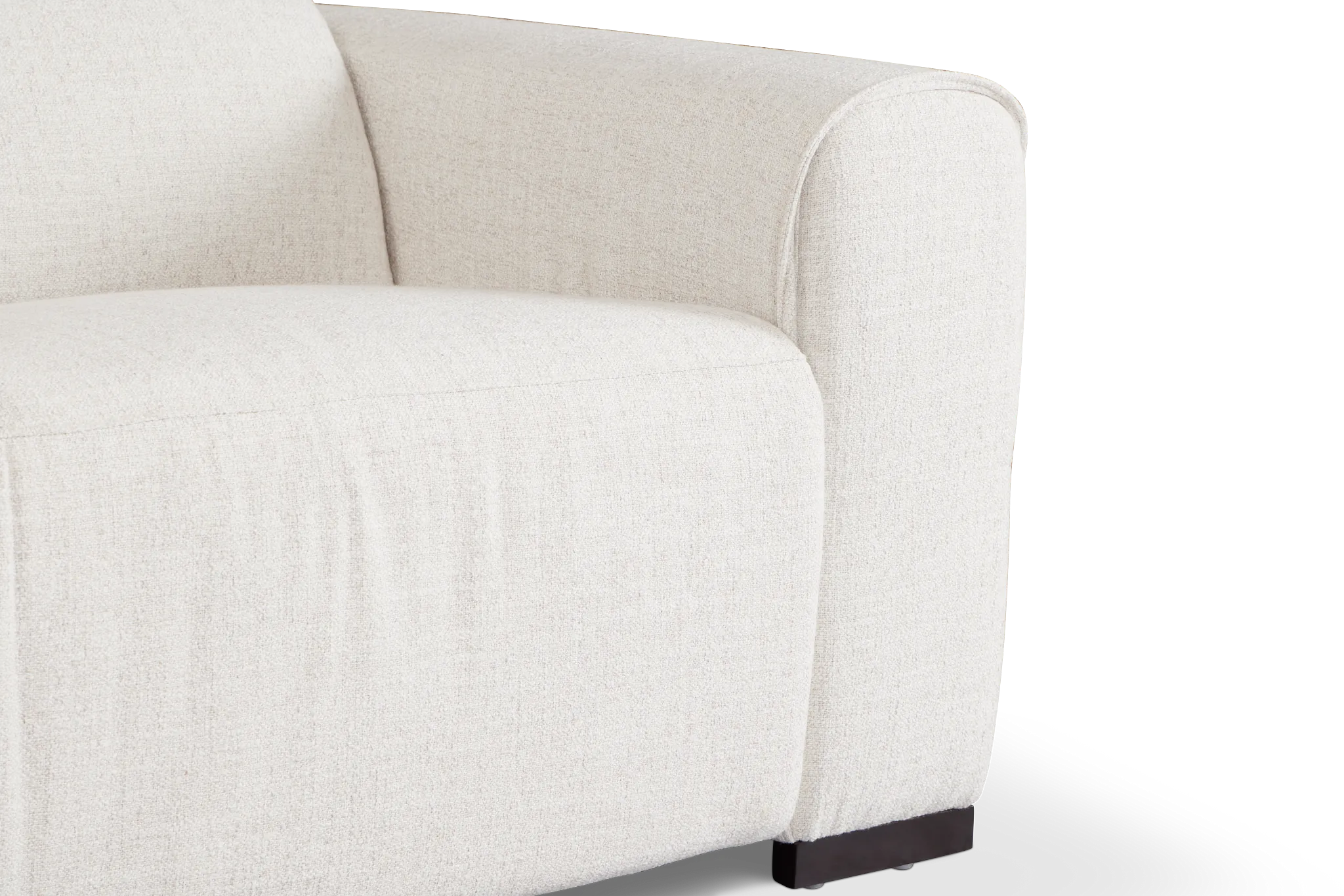 Ellis Light Beige Fabric Small Two-arm Power Reclining Sectional