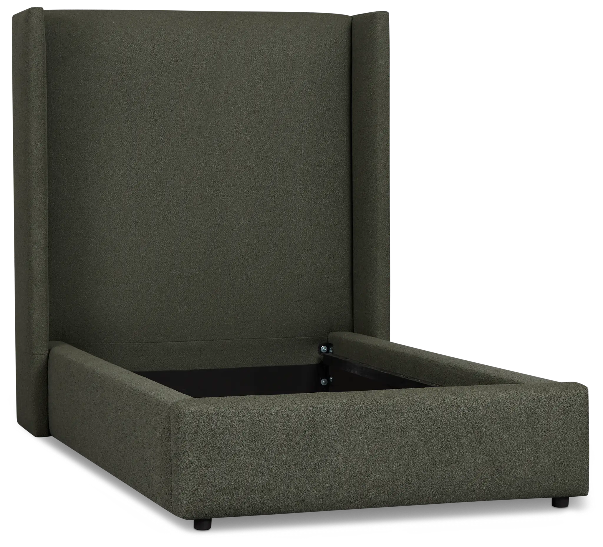 Captiva Sutton Green 60" Upholstered Shelter Bed Captiva Sutton Green 60" Upholstered Shelter Bed