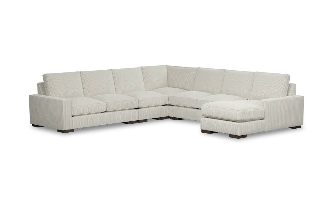 Edgewater Lucy Light Beige Large Right Chaise Sectional