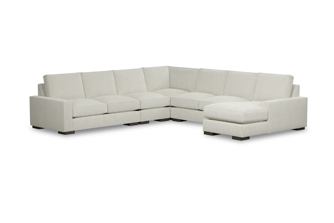 Edgewater Lucy Light Beige Large Right Chaise Sectional Edgewater Lucy Light Beige Large Right Chaise Sectional