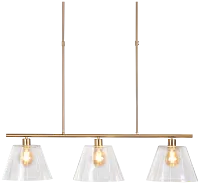 Anez Gold Glass Chandelier