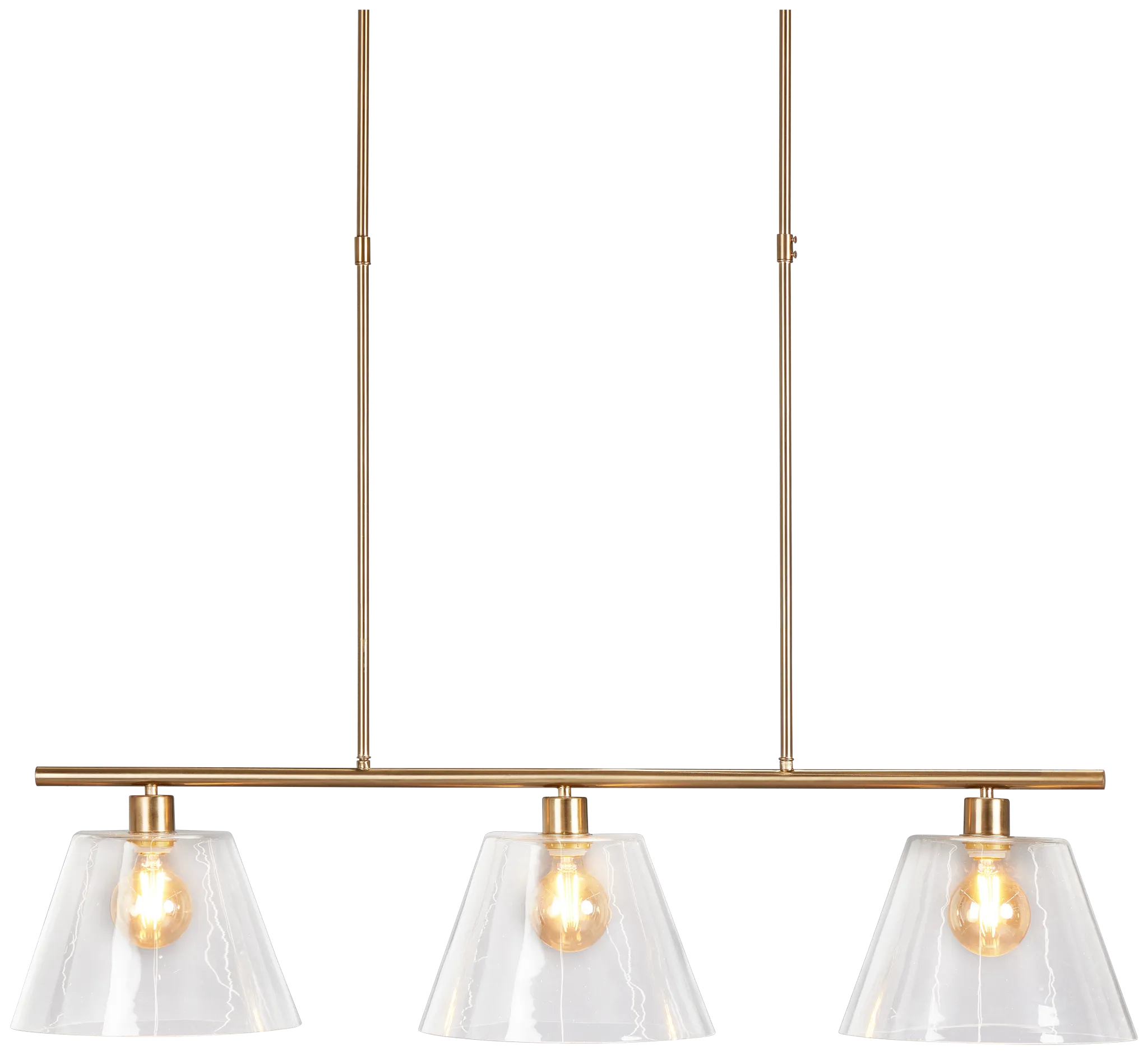 Anez Gold Glass Chandelier