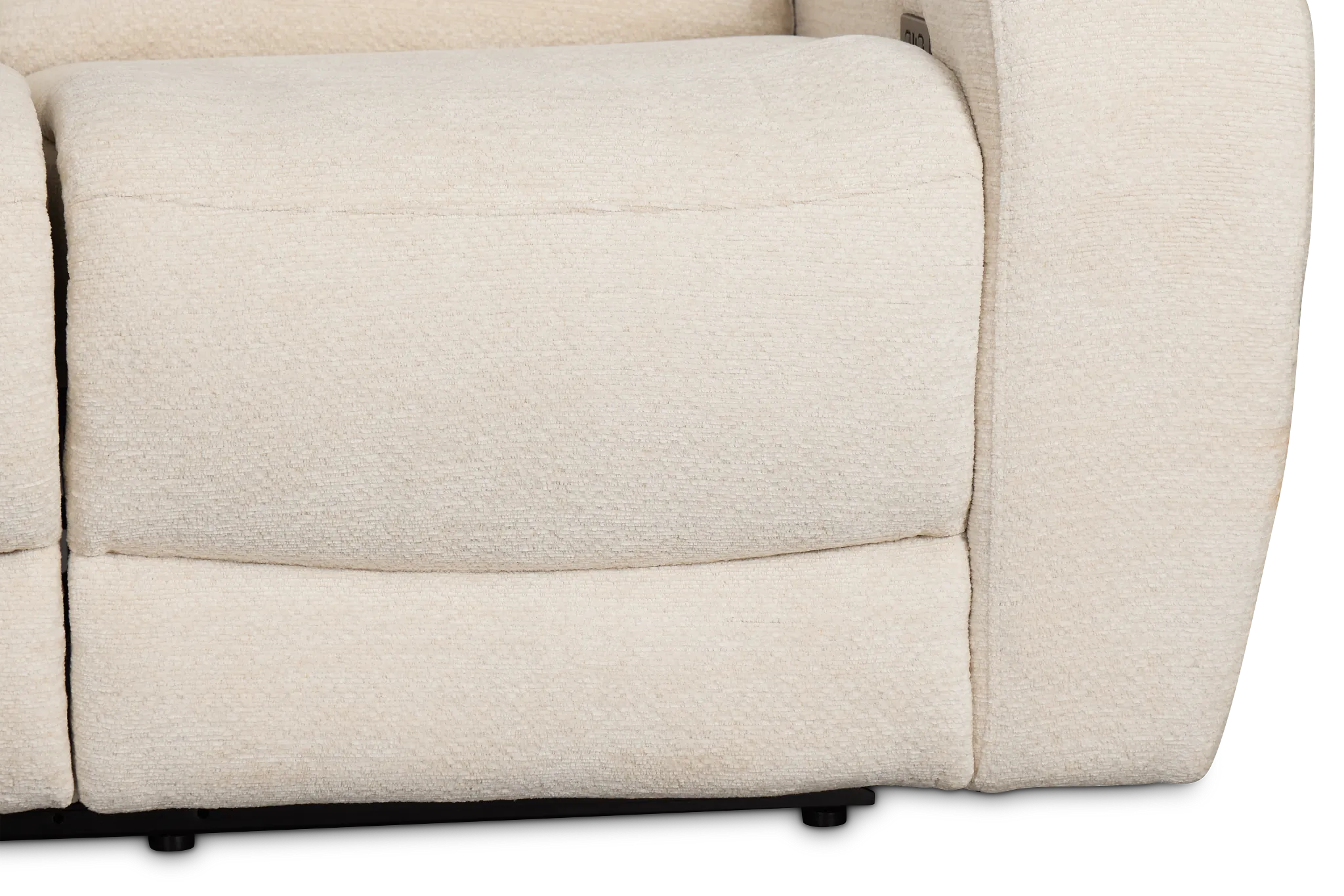 Bennett Light Beige Fabric Power Reclining Loveseat