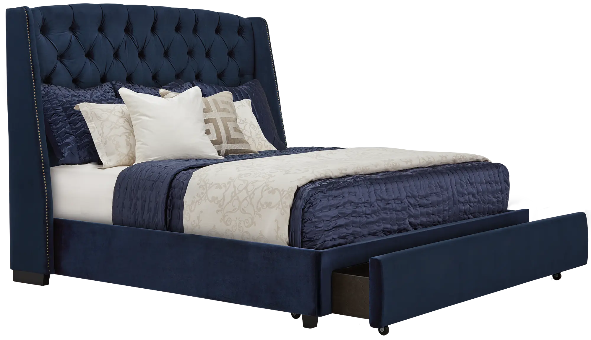 Raven Dark Blue Uph Platform Storage Bed Raven Dark Blue Uph Platform Storage Bed
