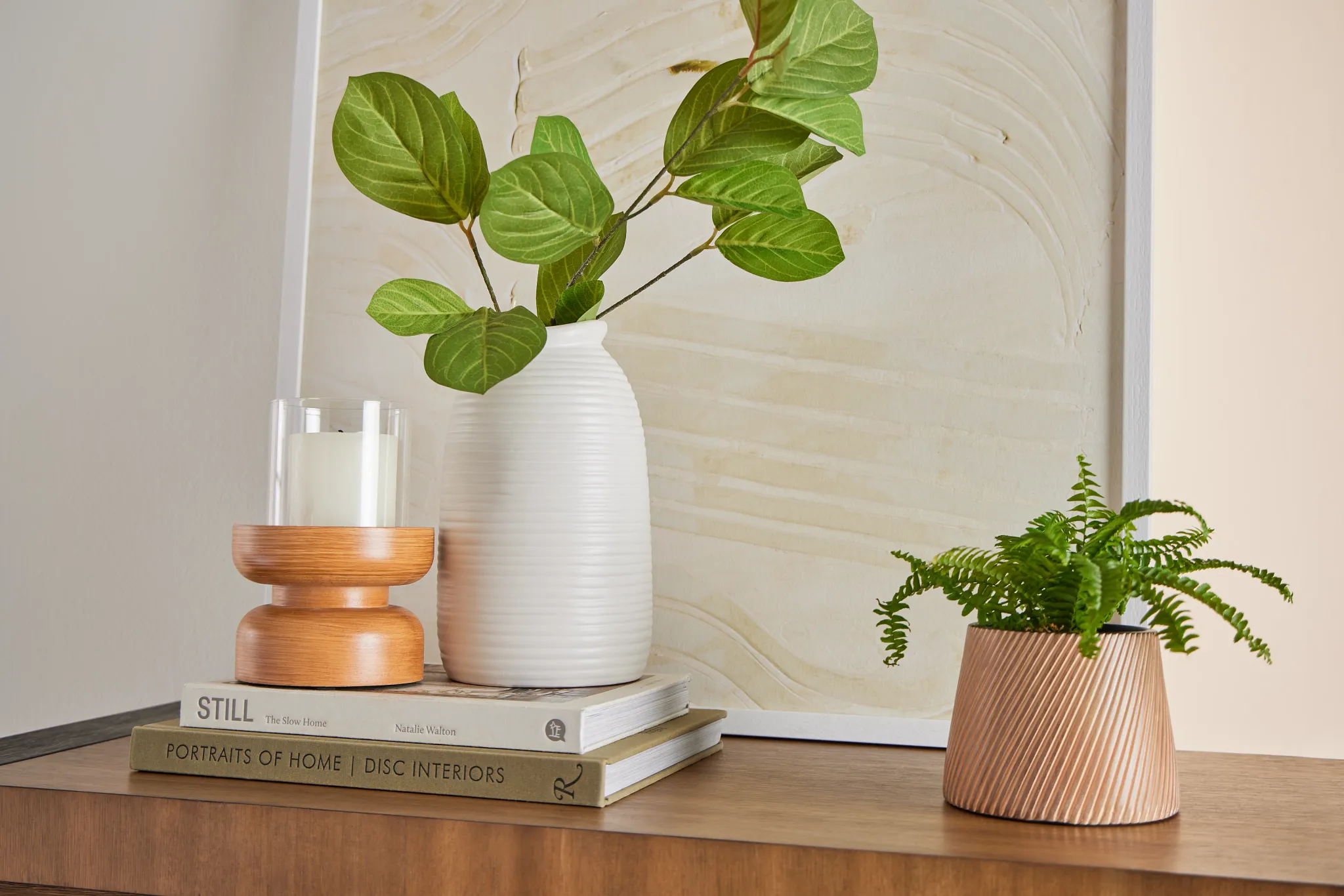 Harris Beige Small Candle Holder