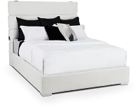 Miami White Uph Platform Bed