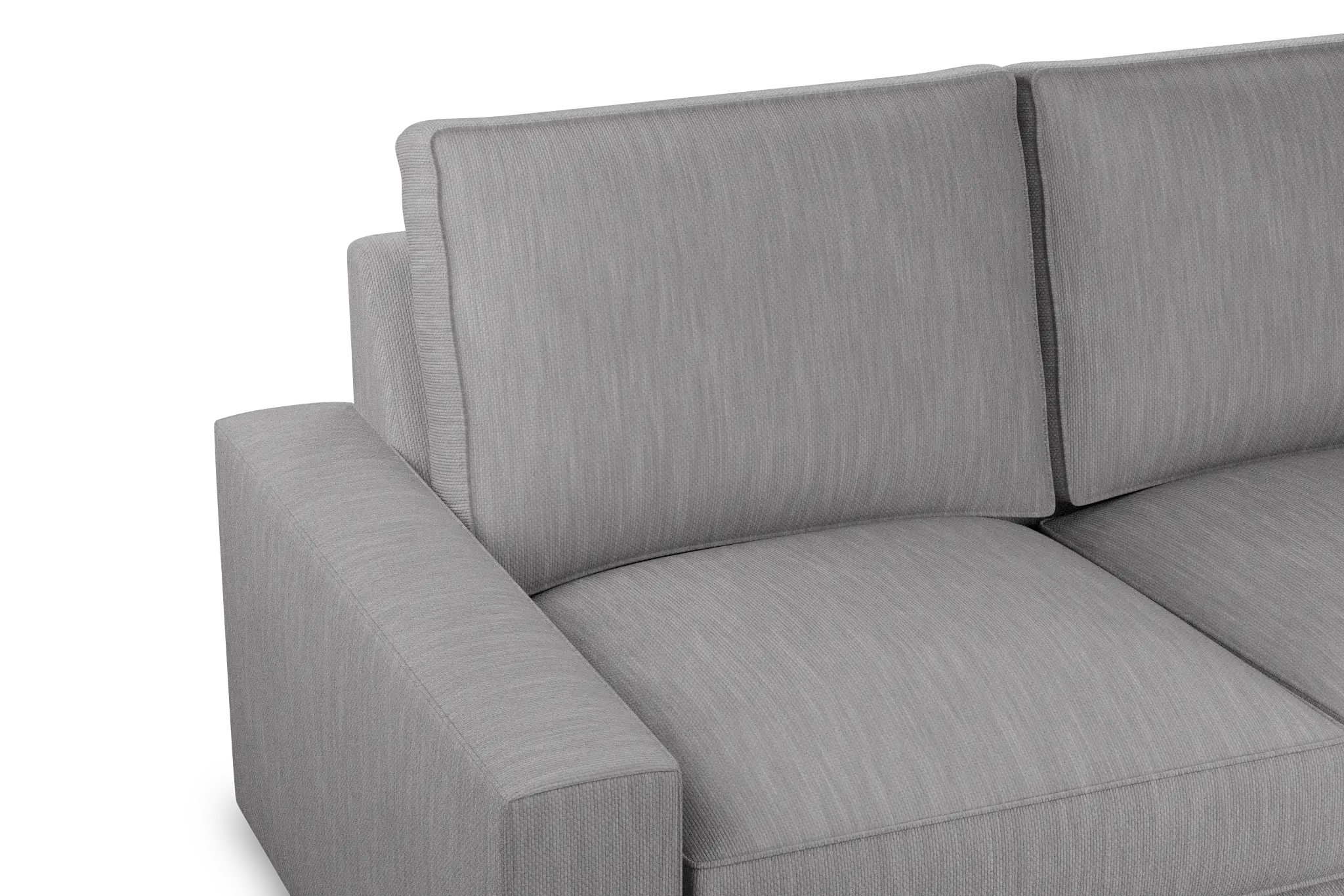 Edgewater Revenue Gray Large Two-arm Sectional Edgewater Revenue Gray Large Two-arm Sectional