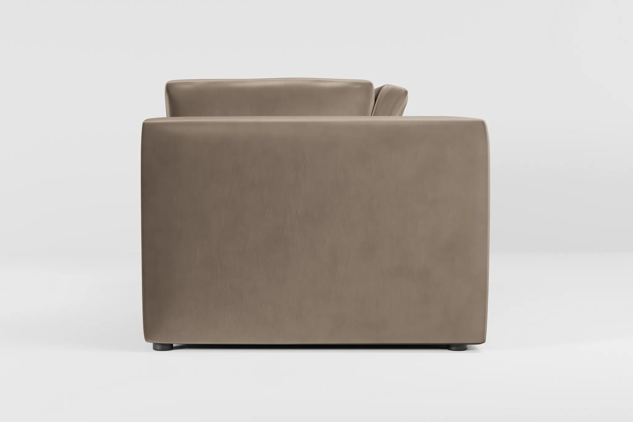 Destin Joya Beige Velvet 2-piece Modular Sofa