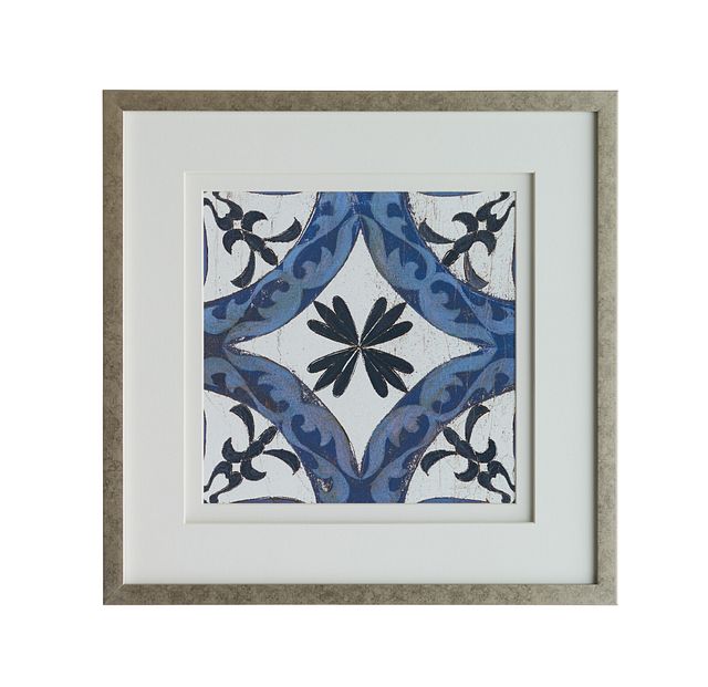 Spruce Dark Blue Framed Wall Art