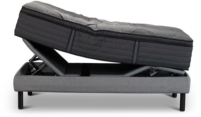 Beautyrest Black L-class Medium Pillow Top Black Luxury Adjustable Mattress Set