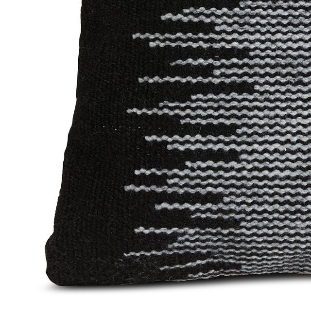 Scorta Dark Gray Square Accent Pillow