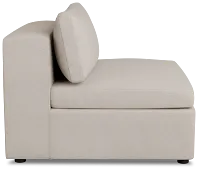 Destin Sutton Beige Fabric Armless Chair