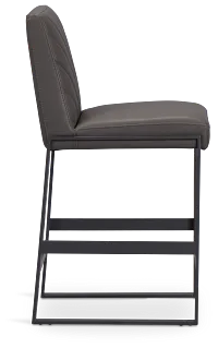 Harlem Dark Gray 24" Upholstered Barstool