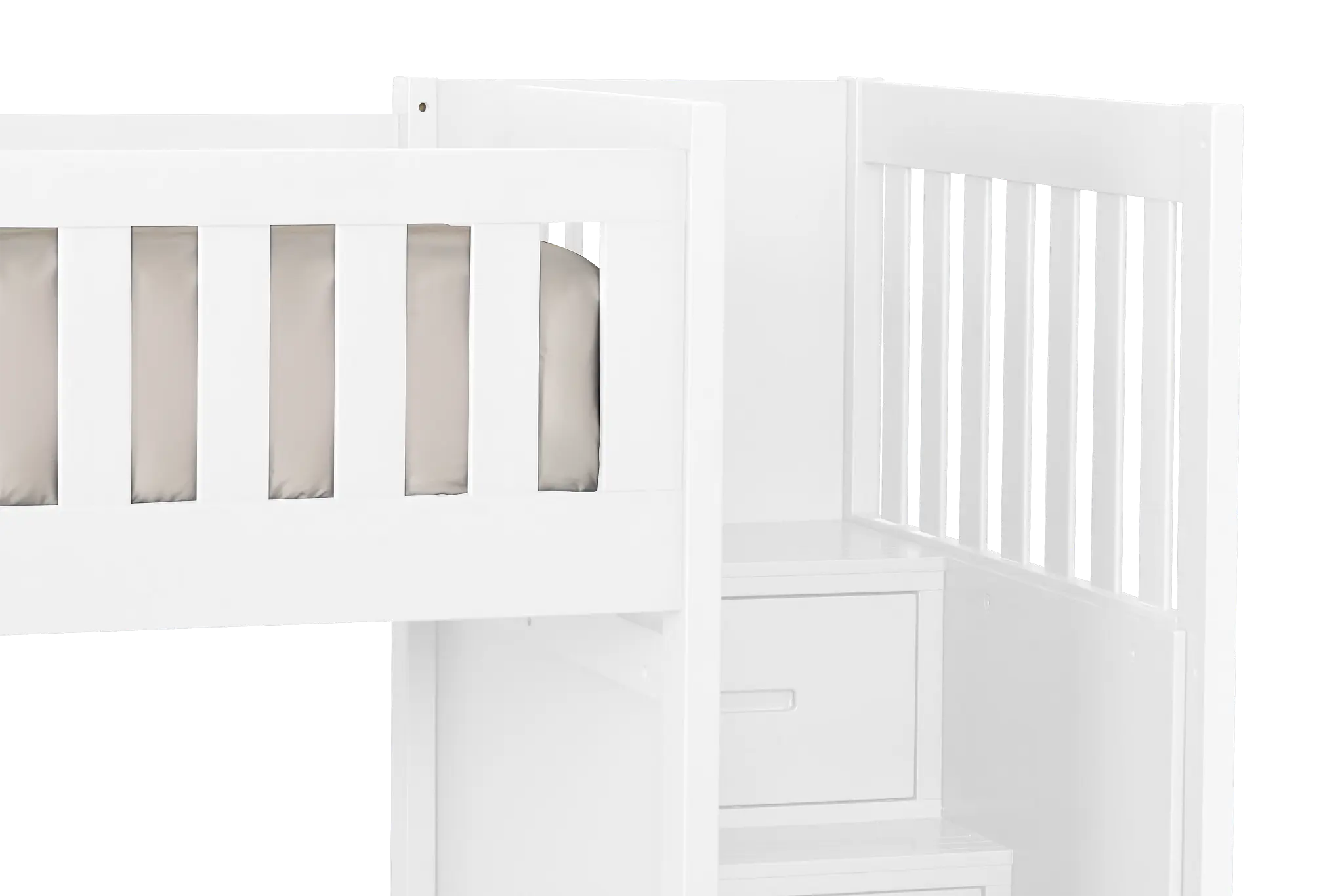 Charleston White Step Bunk Bed Charleston White Step Bunk Bed