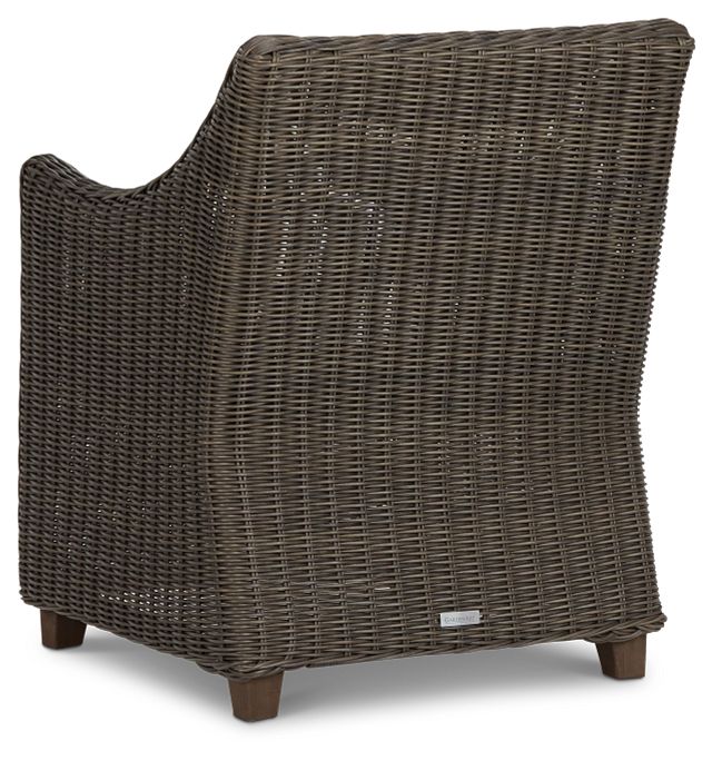 Canyon Gray White Woven Arm Chair