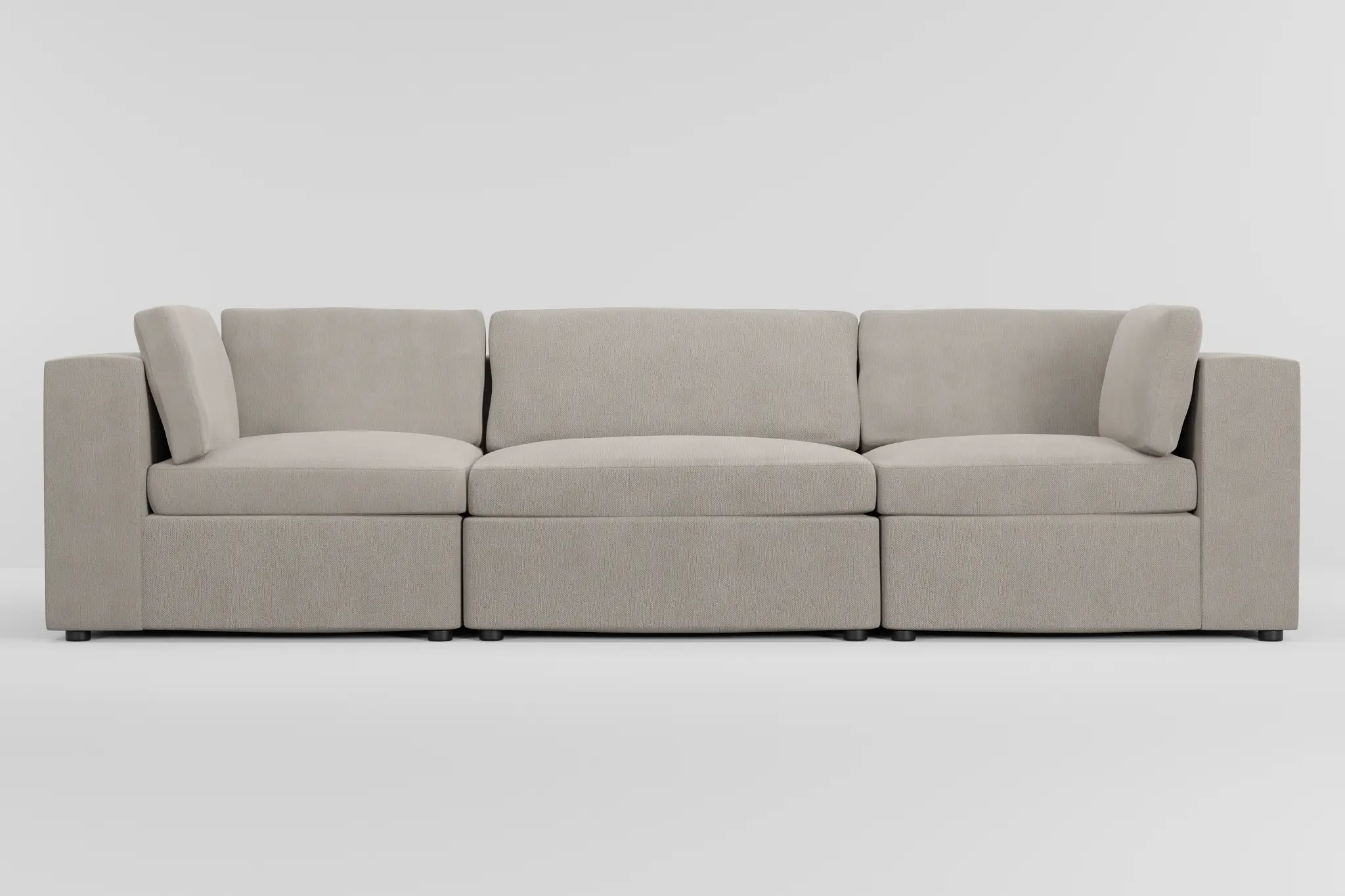 Destin Revenue Beige Fabric 3-piece Modular Sofa Destin Revenue Beige Fabric 3-piece Modular Sofa