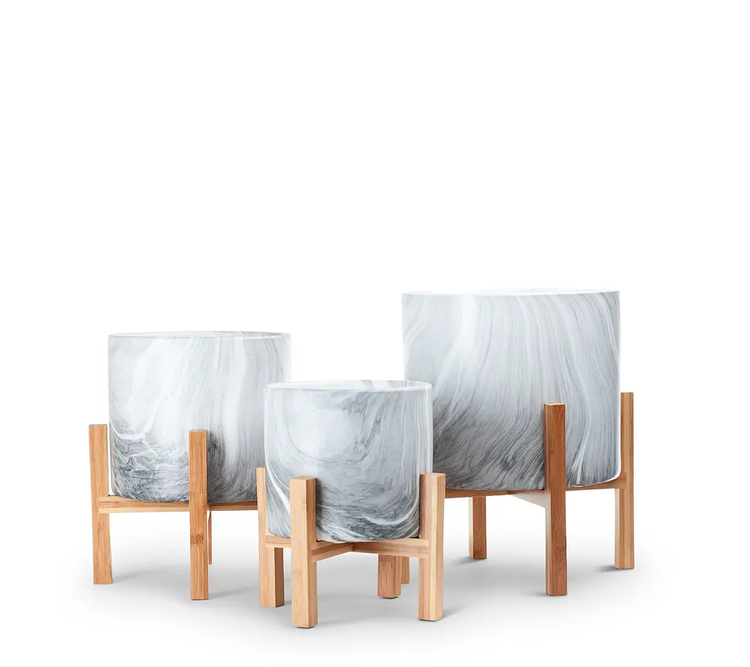 River Ceramic Set Of 3 Planter River Ceramic Set Of 3 Planter