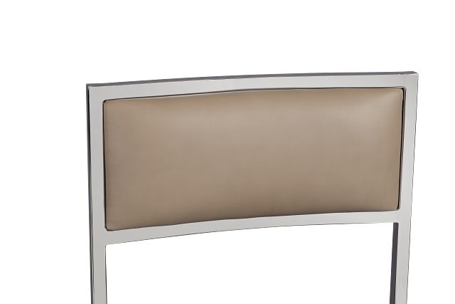 Amalfi Taupestnl Steel 24" Upholstered Barstool