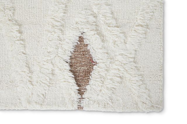 Senza Beige Wool 8x10 Area Rug